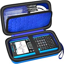 Case Compatible with Texas Instruments TI-Nspire CX II/TI Nspire CX/TI-NSPIRE CX-II T CAS/for TI-84 Plus/TI-83 Plus CE Color Graphing Calculator, Storage Holder-Blue (Box Only)