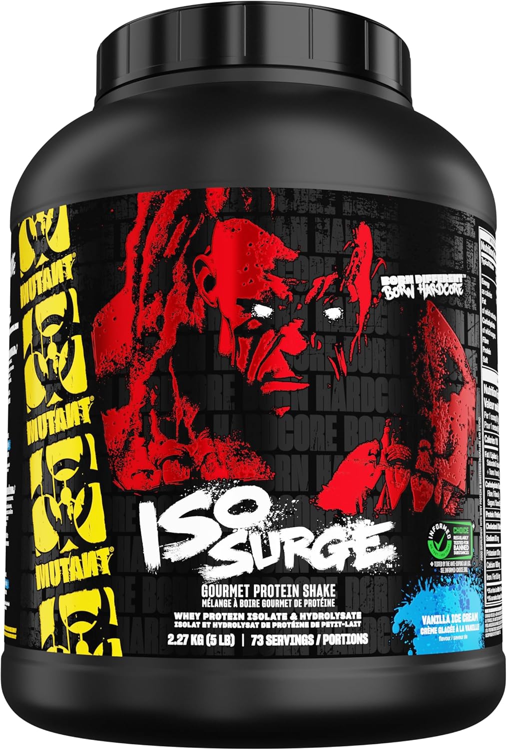 MUTANT ISO Surge | Whey Isolate Protein Powder | 25g Protein, Fast-digesting whey Protein Isolate & whey hydrolysate, Gourmet Flavors | 2270g | Vanilla Ice Cream