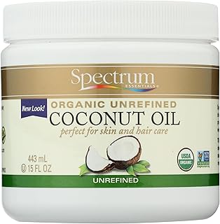 Spectrum Essentials Organic Virgin Coconut Oil, Unrefined, 15 Oz