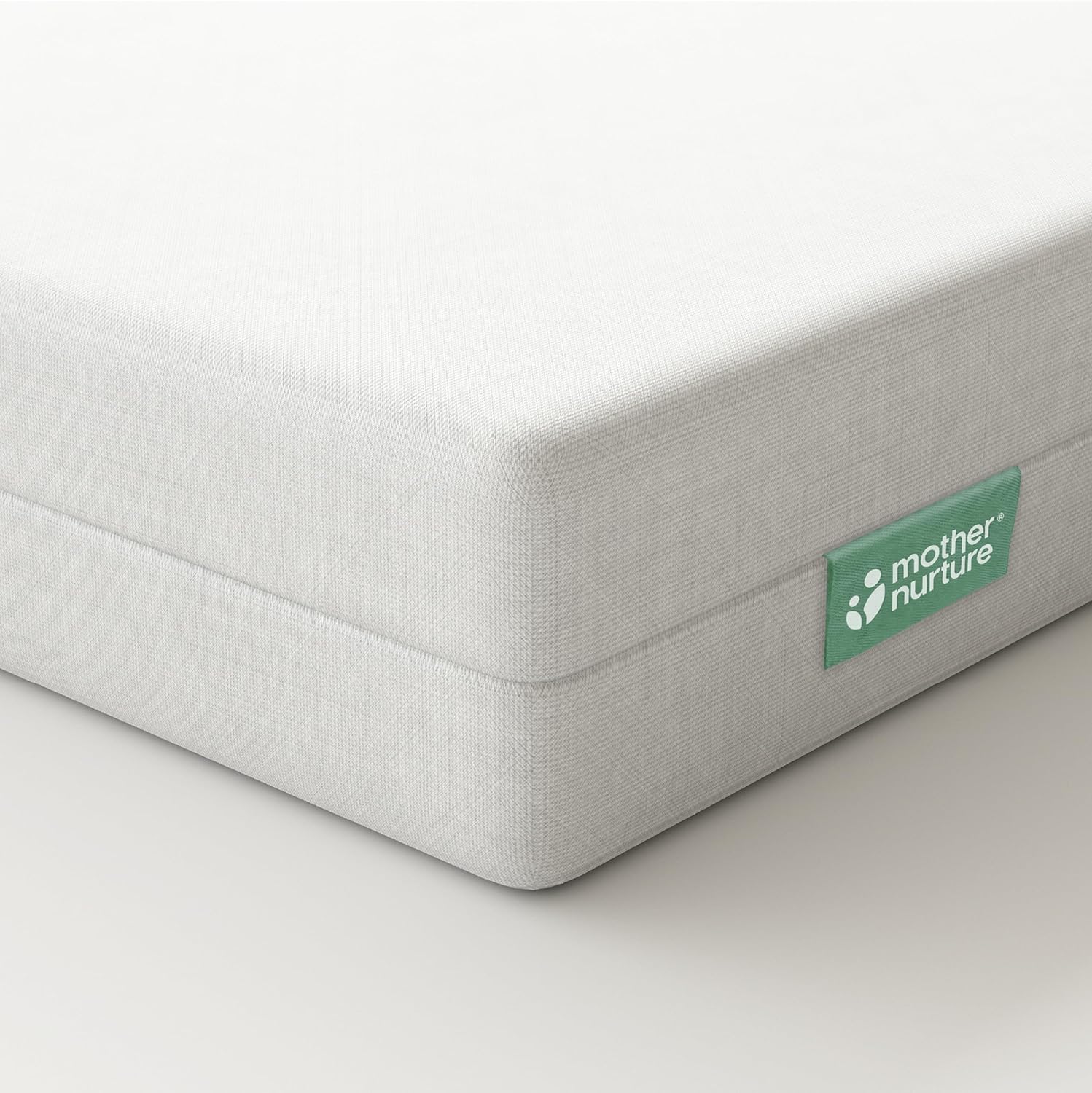 Mother Nurture Essential Eco Fibre Cot Mattress, White, 95 x 65 x 7.5 cm