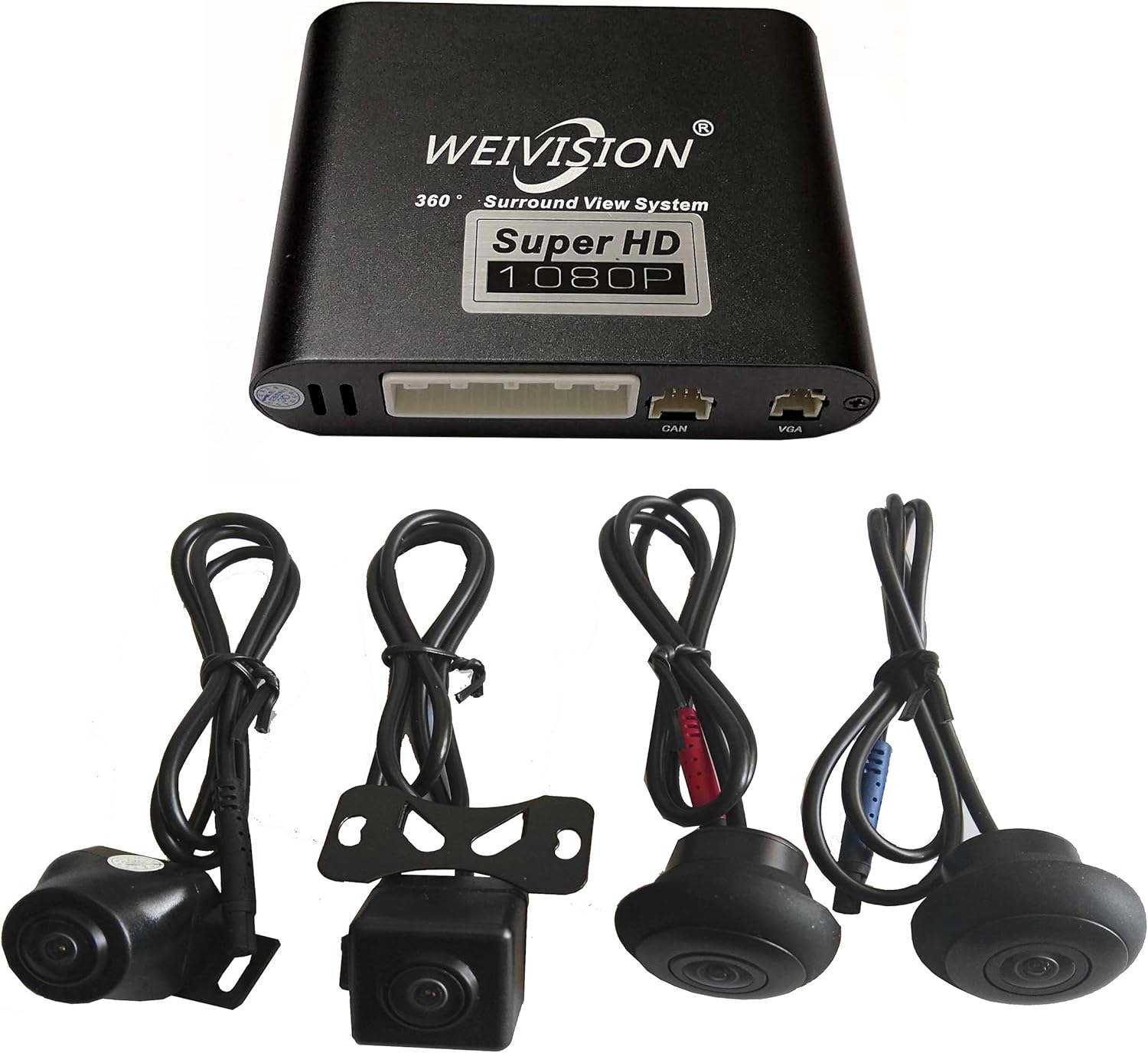 Super Hd 1080P Car 360 Degree Bird View Surround System DVR Record Backup Camera Parking Monitoring with HD Sensor