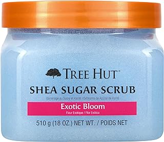 Tree Hut Exotic Bloom Shea Sugar Exfoliating & Hydrating Scrub, 18 oz