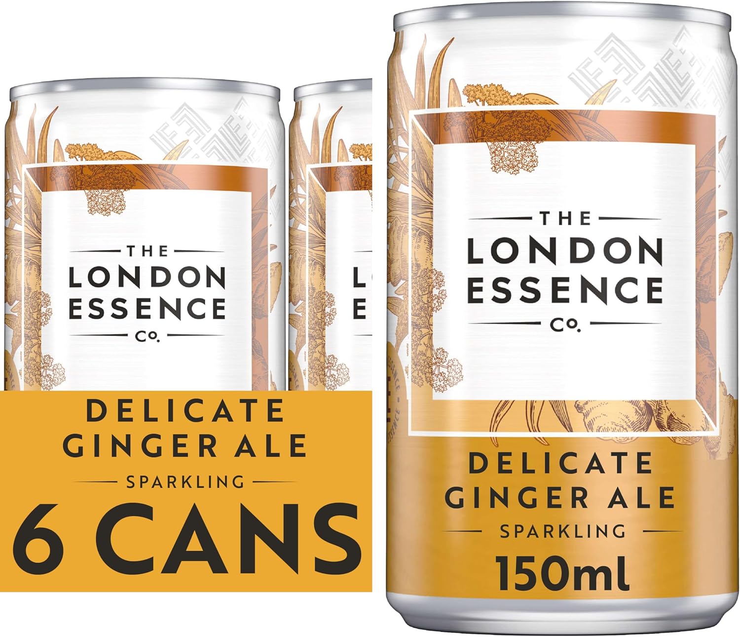 The London Essence Co., Ginger Ale, 150 ml (Pack of 6)