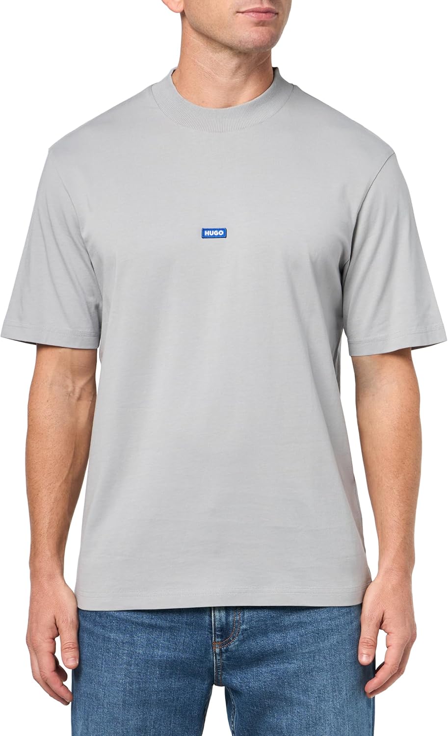 HUGO Men's Small Logo Block Cotton T-Shirt