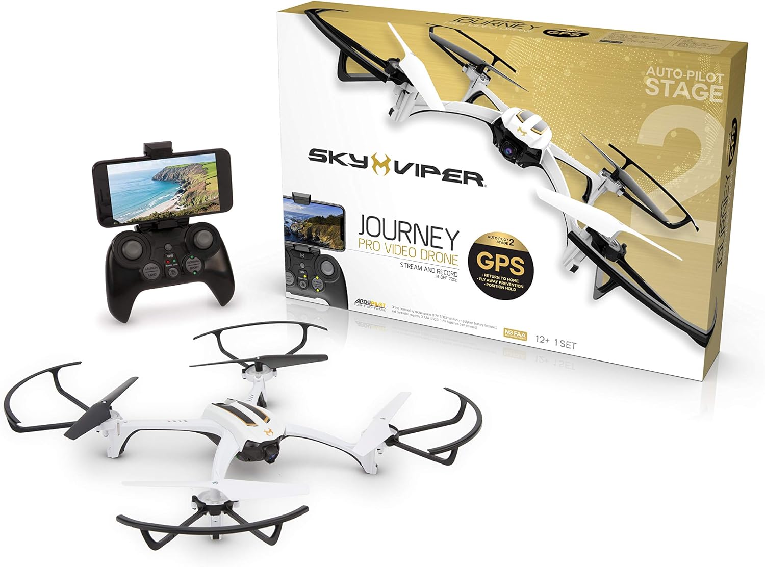 Sky Viper Journey GPS Drone White/Black