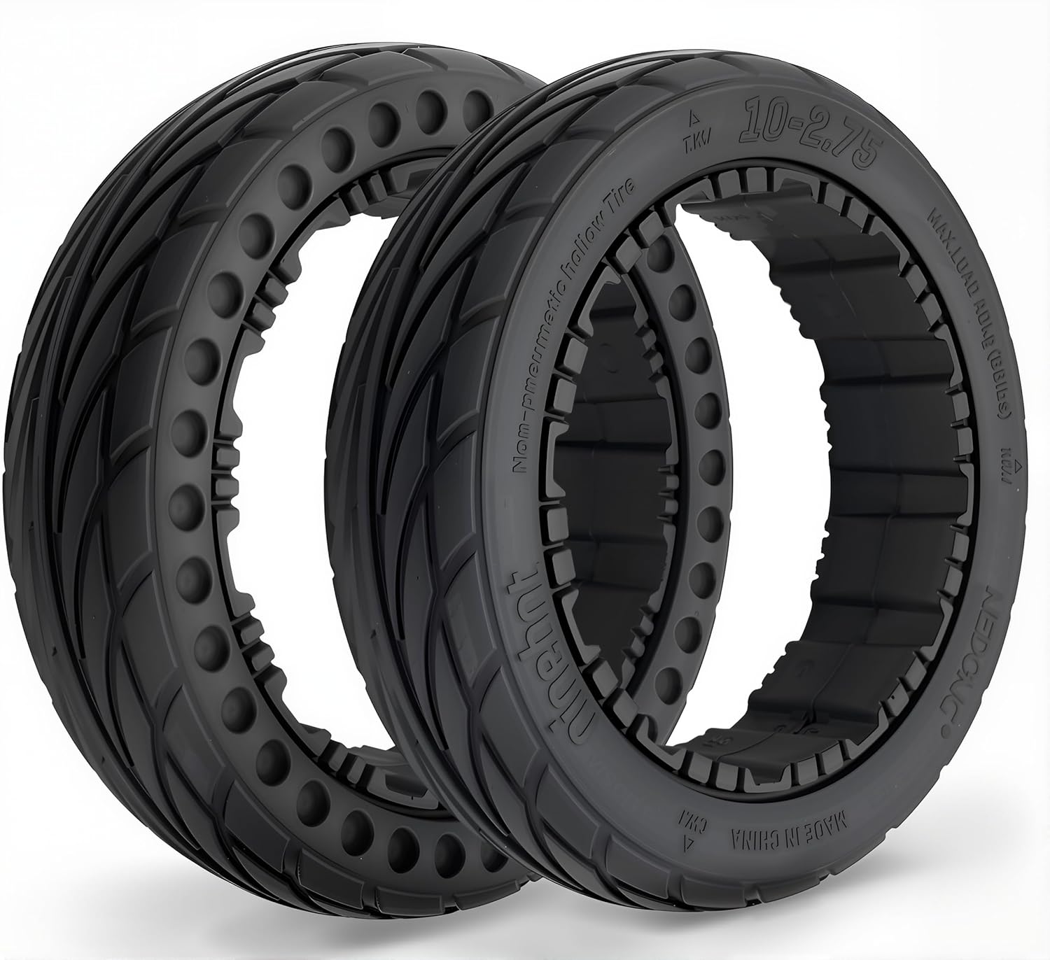 10x2.75 Comfort Tire Fit for Ninebot by Segway Gokart Pro/Pro 2, Gokart with Ninebot S Max, Replacement for Ninebot S-Max Self Balance Scooter, 2pcs