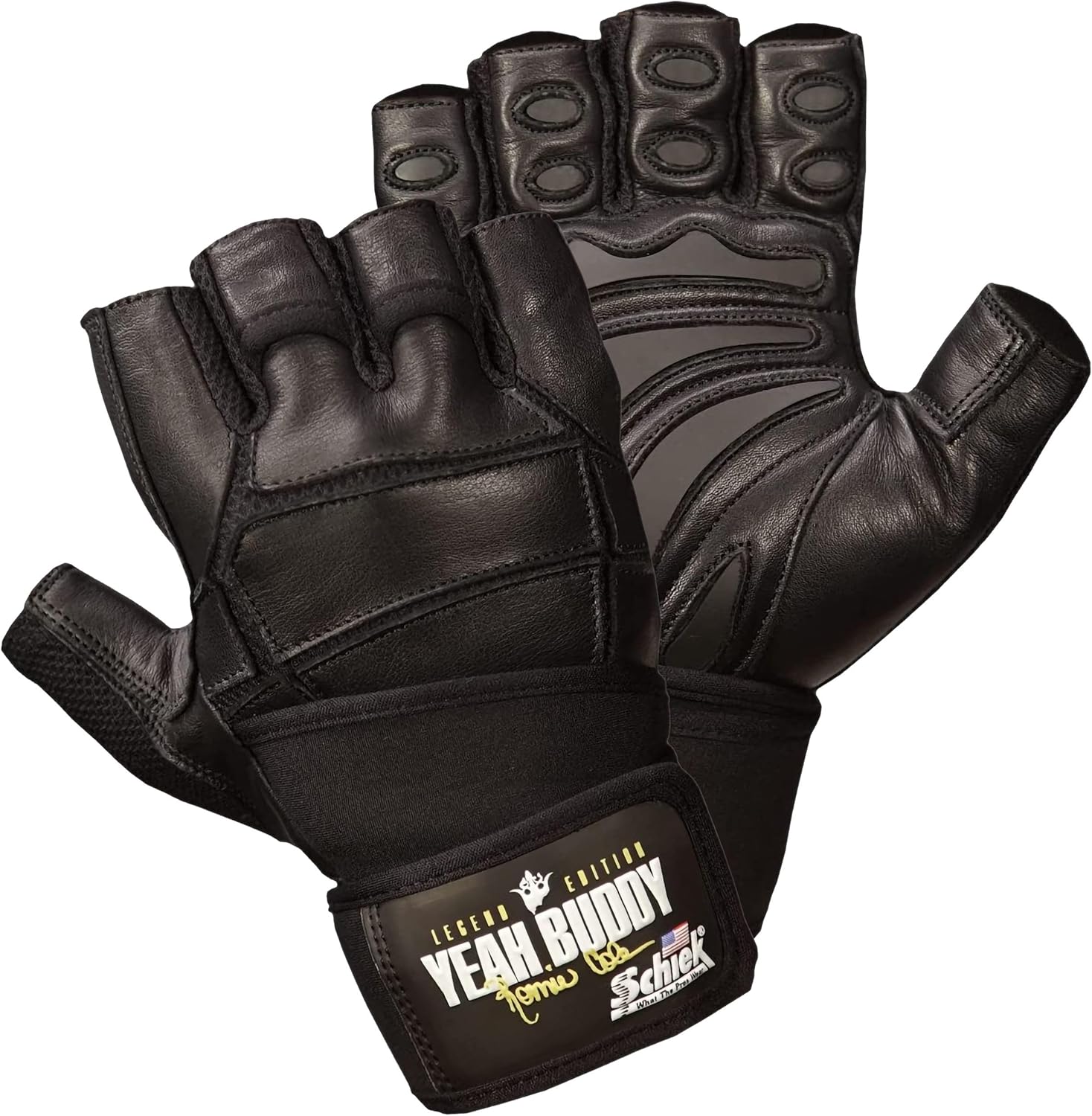 Schiek Ronnie Coleman Signature Series Lifting Gloves - Weight Lifting Grip Gloves
