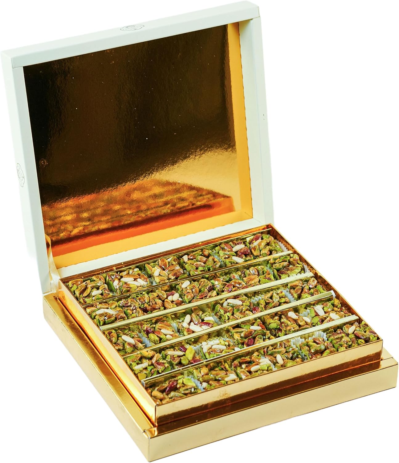 Zaitoune Tamriyah with Nuts Selection – 500 g | Assorted Luxury Date Biscuits with Pistachios, Pine Nuts, & Cashews | Authentic Cookies in Beautiful Eco-Friendly Gift Box | Ramadan Sharing Present