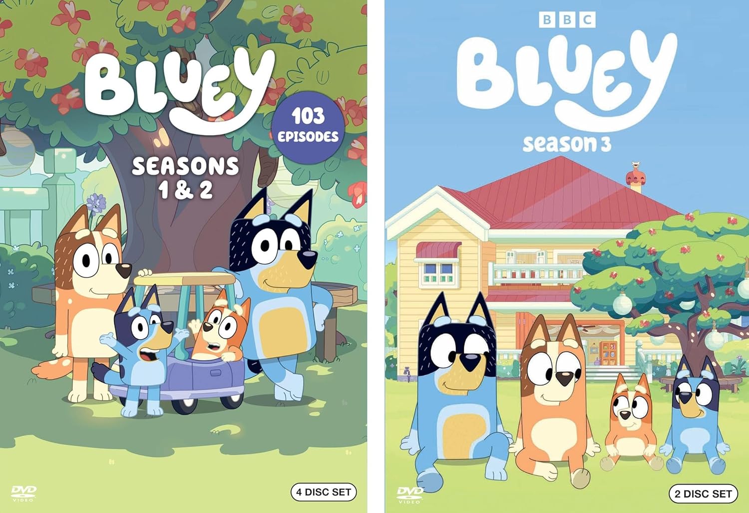 Bluey The Complete Seasons One, Two and Three (1, 2 and 3) - 6 Disc DVD Set - 153 Episodes