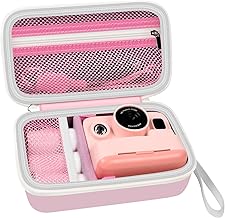 Case Compatible with DYLANTO for Anchioo for ESOXOFFORE for YTETCN for WEEFUN for GKTZ for Amzelas Instant Print Camera, Kids Camera Storage Holder Organizer for Accessories (Box Only) - Pink