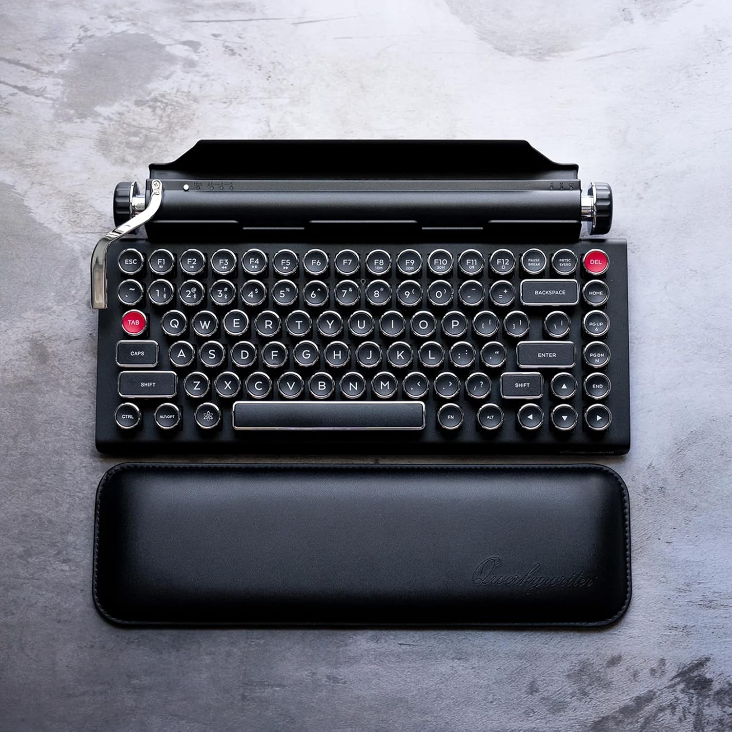 QWERKYTOYS Qwerkywriter Official PU Leather Wrist Rest 13x4 inches Doesn't Include Keyboard