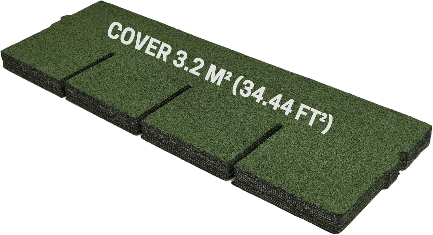 Premium Bitumen Roof Felt Shingles - 20 pcs / 34.44 ft² (3.2 m²), 39.37’’ x 13.39’’ (100cm x 34cm), Asphalt Roof Shingles for Shed - Weather Resistant & Heavy Duty Roofing Tiles - Green Colour