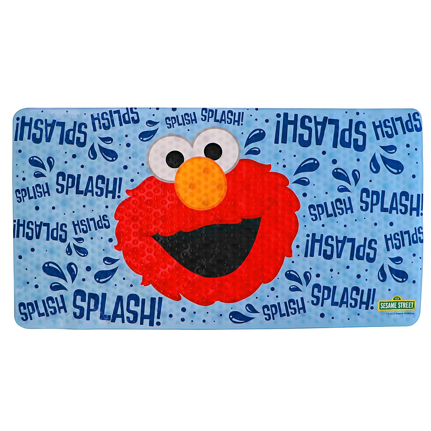 Ginsey Color Changing Bath Mat, Sesame Street Elmo, 15" X 27"
