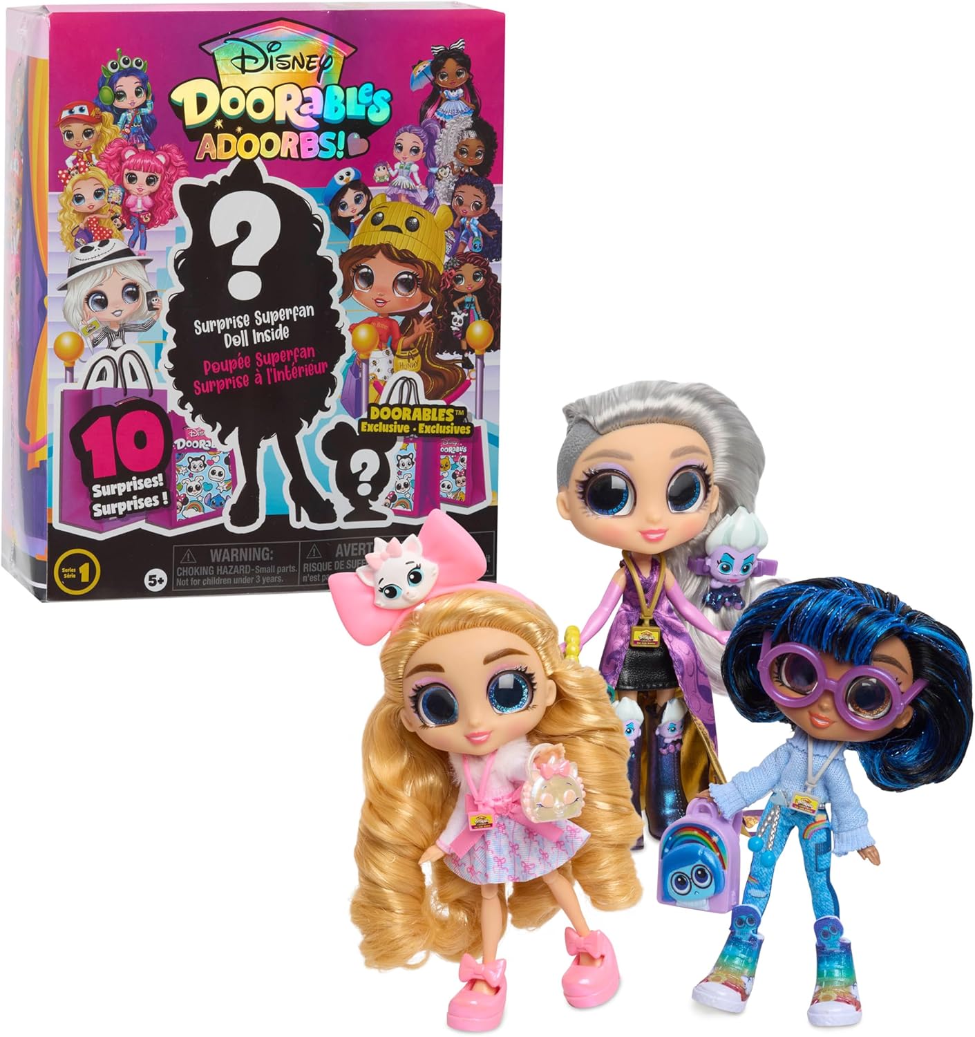 Just Play Disney Doorables ADOORBS Dolls, Collectible Dolls, Kids Toys for Ages 5 Up, Kids Toys for Ages 5 Up