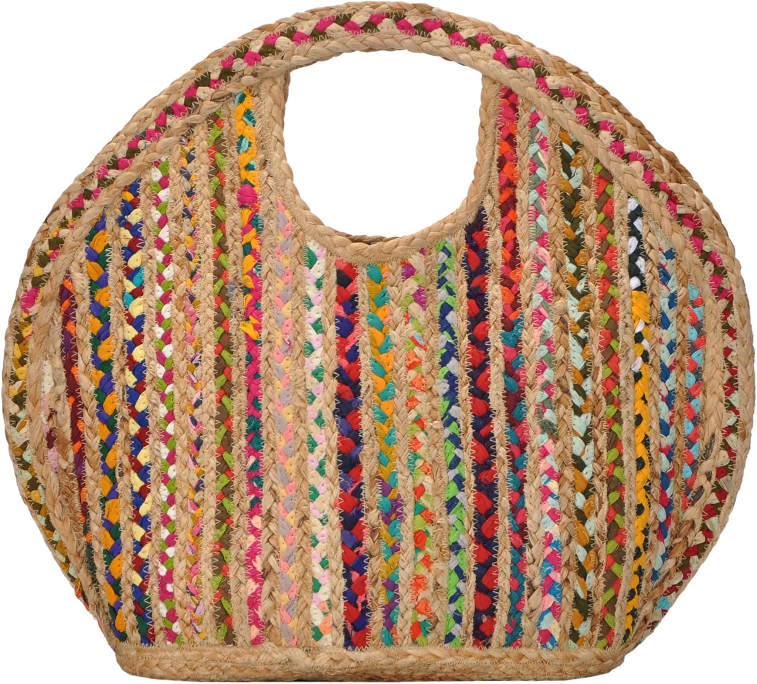 Antik Kraft Women's Ruhi Tote Bag, Jute Tote Bags for Women, Purses and Handbags, Interwoven Cotton Material