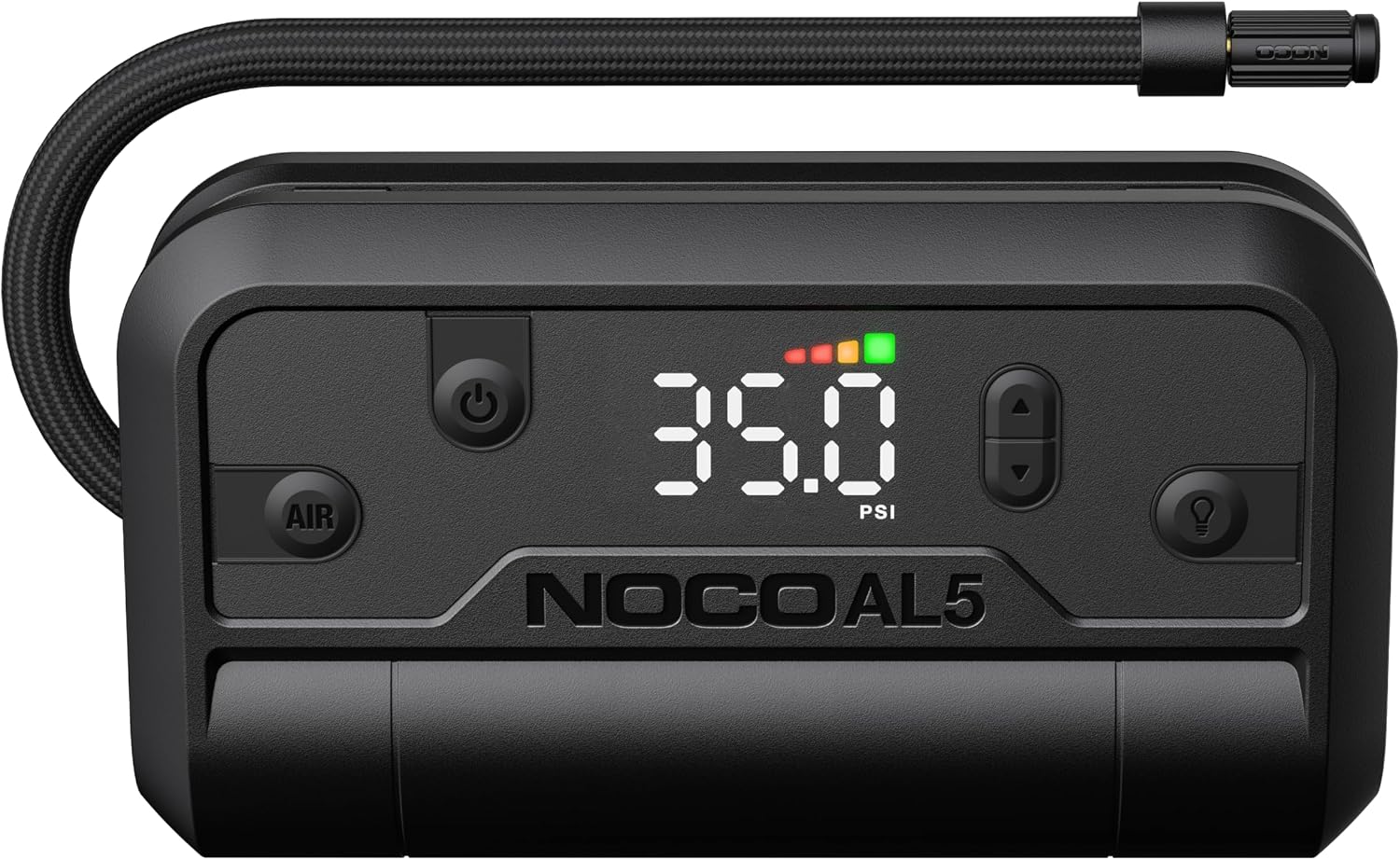 NOCO Air AL5: Cordless Tyre Inflator – Portable Rechargeable Air Compressor with USB-C – 17 LPM Inflates 0–40 PSI in 7 Minutes – Digital Gauge + Auto-Shutoff – for Tyres up to 31-Inches