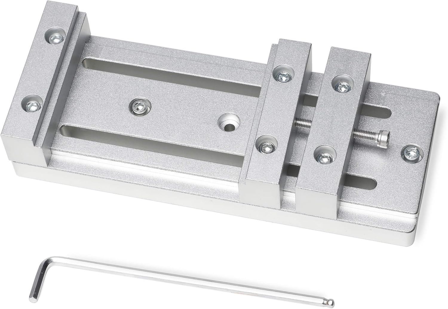 Mini Low Profile Bench Vise Workholding Clamp Work Table for FoxAlien Masuter Pro, Masuter 3S, Masuter 3, XE-PRO CNC Router Machines