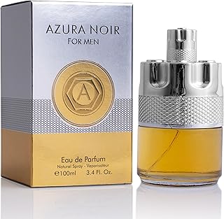 Azura Noir for Men Eau De Parfum - Woody Spicy Fragrance - Long-Lasting Cologne Choice For Daily Wear - Top Notes of Lemon, Nigerien Ginger, Refreshing Mint & Lavender - Elegant 100ml Bottle