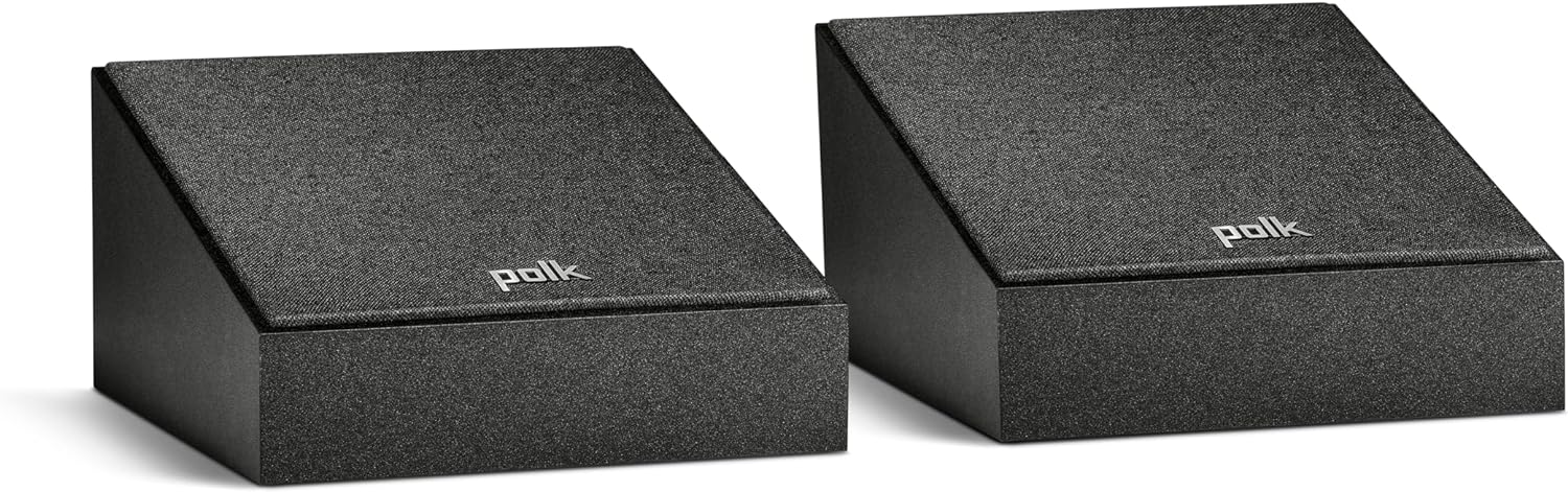 Polk Audio Monitor XT90 Dolby Atmos Certified Height Speakers, Premium 3D Sound, DTS:X Compatible, Pair of 2 - Black