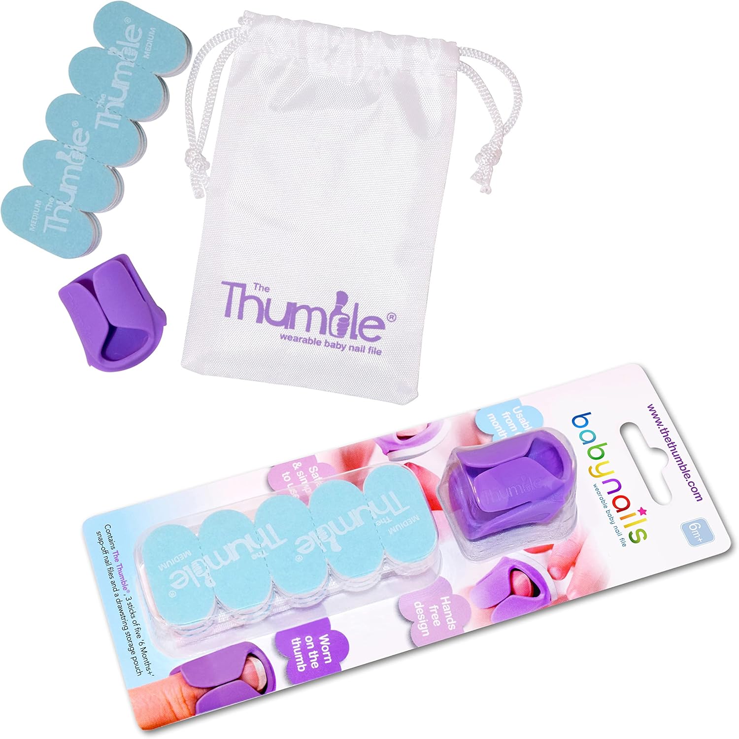 Baby Nails™ - The Wearable Baby Nail File I 6 Months+ Standard Pack - Baby Nail Care Set (6 Months+)