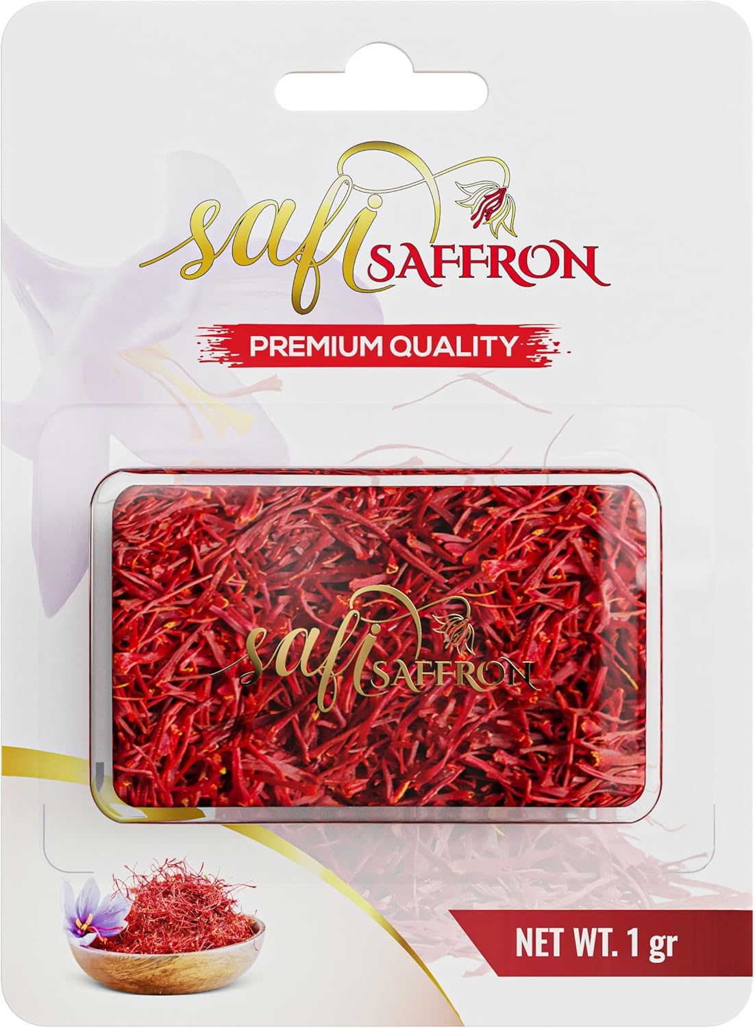 Premium Quality Saffron Threads 1 Gram | Awarded among 300 Types of Saffron | 100% Pure & Grade A+ | All Natural Red Zafran, Azafran, Kesar | Superior spice for Paella, Tea, any foods