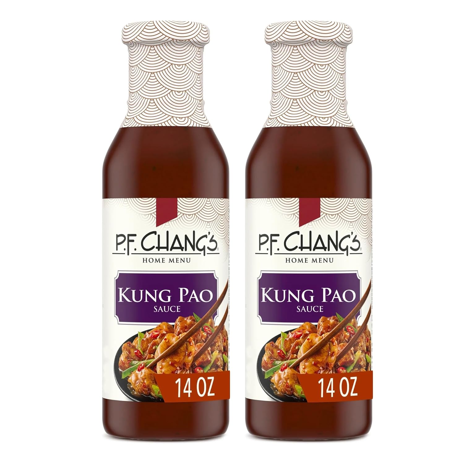 Al Amin Foods Kung Pao Sauce 2 Glass Bottles N.W. 14 oz each