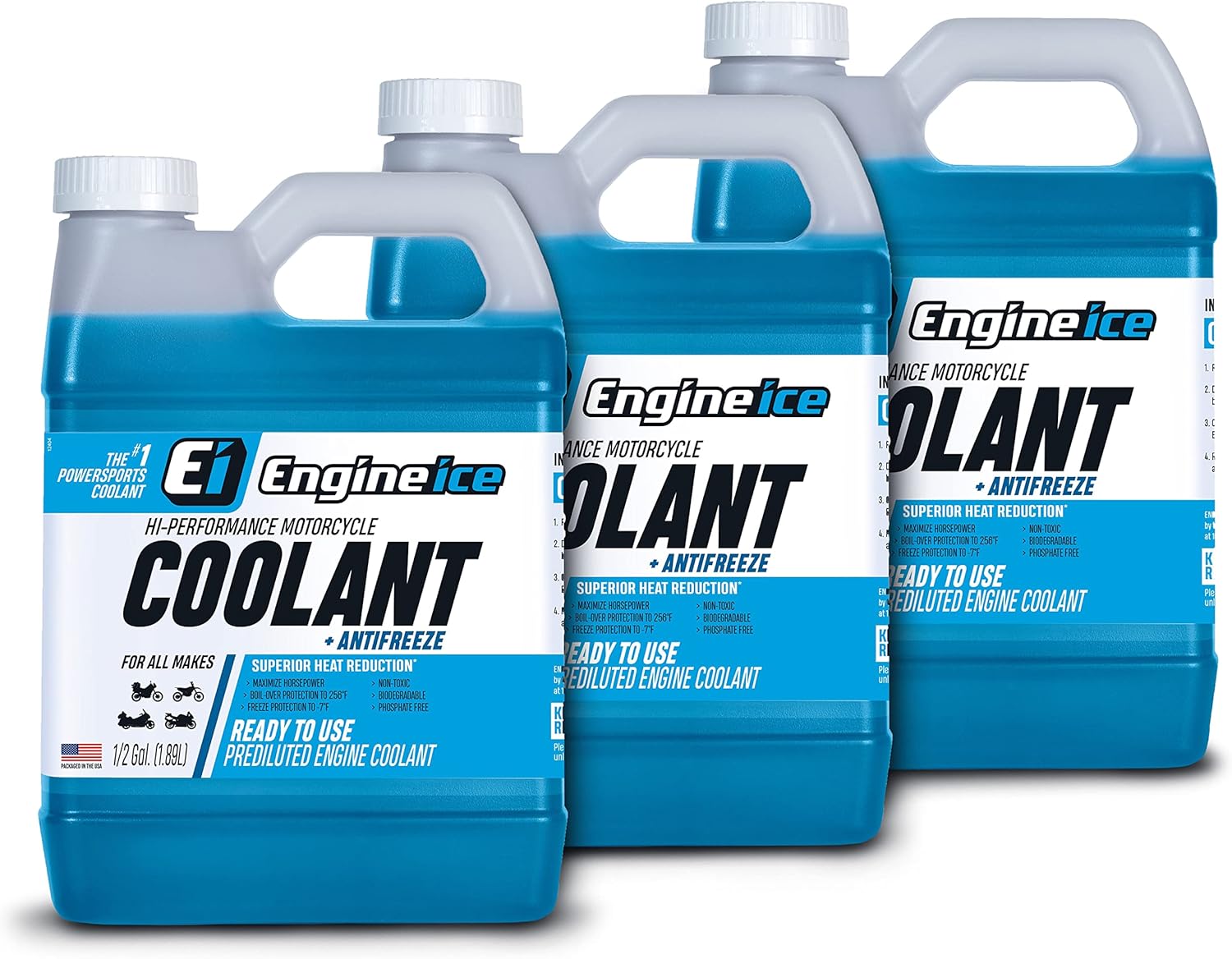 Engine Ice TYDS008-03 High Performance Coolant, 0.5 Gallon, 3 Pack