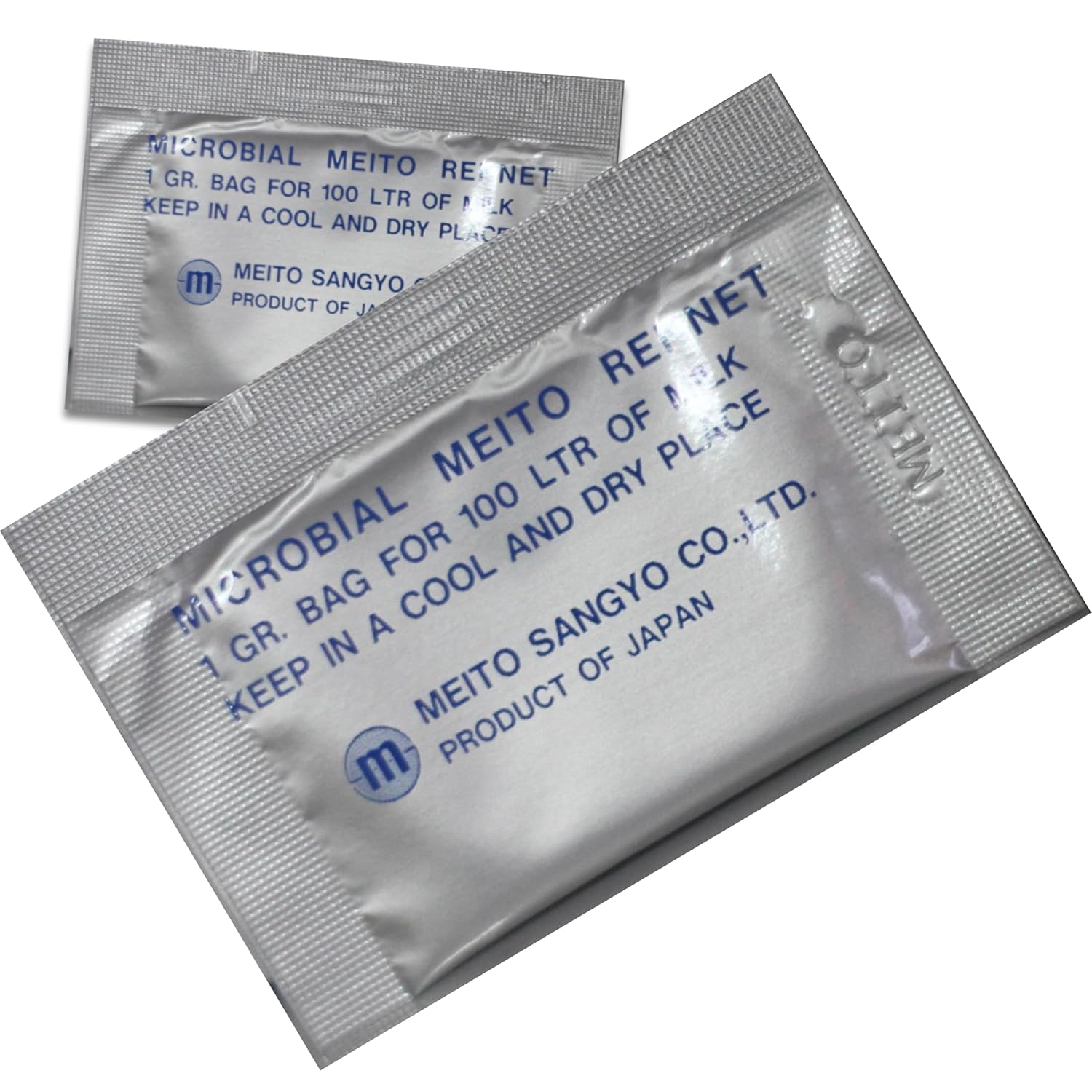 Meito Microbial Rennet Cheese Enzyme Homemade Cheese making 2 x 1 gr. (for 52 gallons/200L of milk)