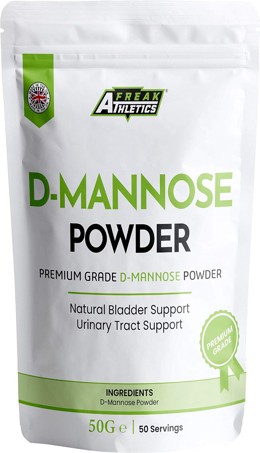 D-Mannose Powder 50g by Freak Athletics - Scoop Included - Vegetarian & Vegan Friendly - Suitable for Men & Women - Made in The UK