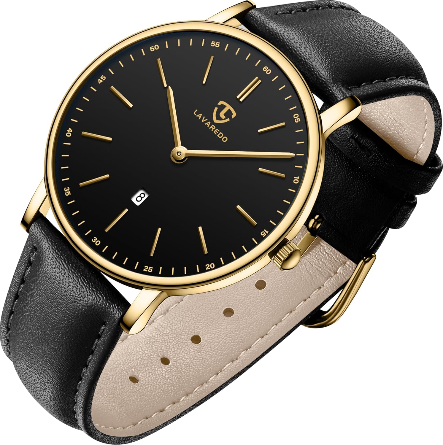 BEN NEVIS Watch, Mens Watch, Minimalist Fashion Simple Wrist Watch Analog Date with Leather Strap