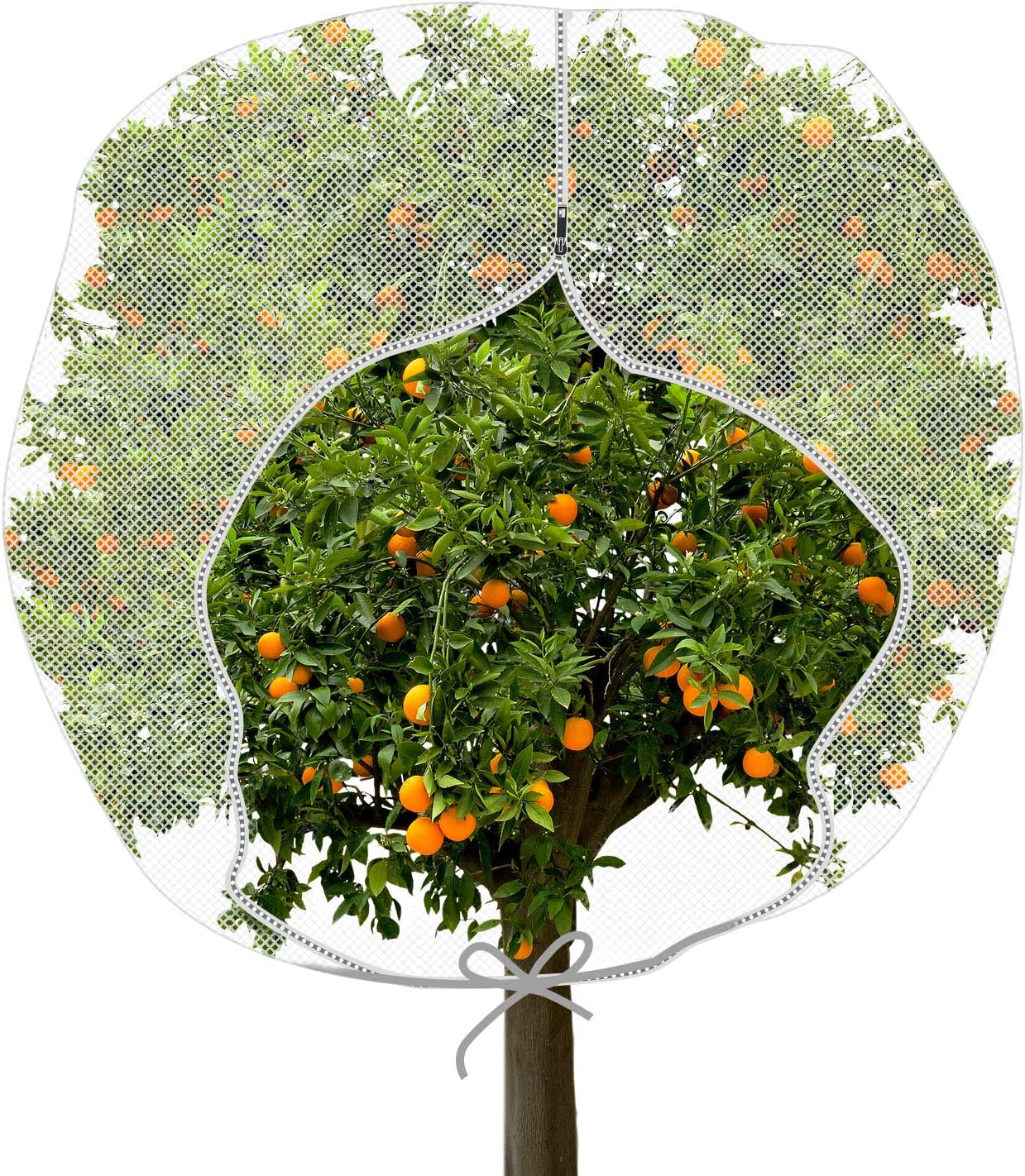 Shappy Fruit Tree Netting Cover with Zipper and Drawstring Large Garden Insect Netting Plant Cover for Protecting Plant Fruits Flower from Insect Bird Eating(1 Piece,72 x 72 Inch)