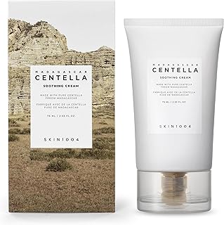 SKIN1004 Madagascar Centella Soothing Cream 2.53 fl.oz, 75ml, Quadruple Ceramide Complex Strengthens Skin Barrier and Smooths Skin