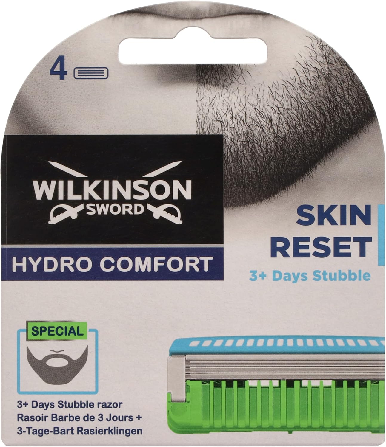 WILKINSON SWORD - Hydro Comfort For Men | Regular | 4 x Razor Blade Refills