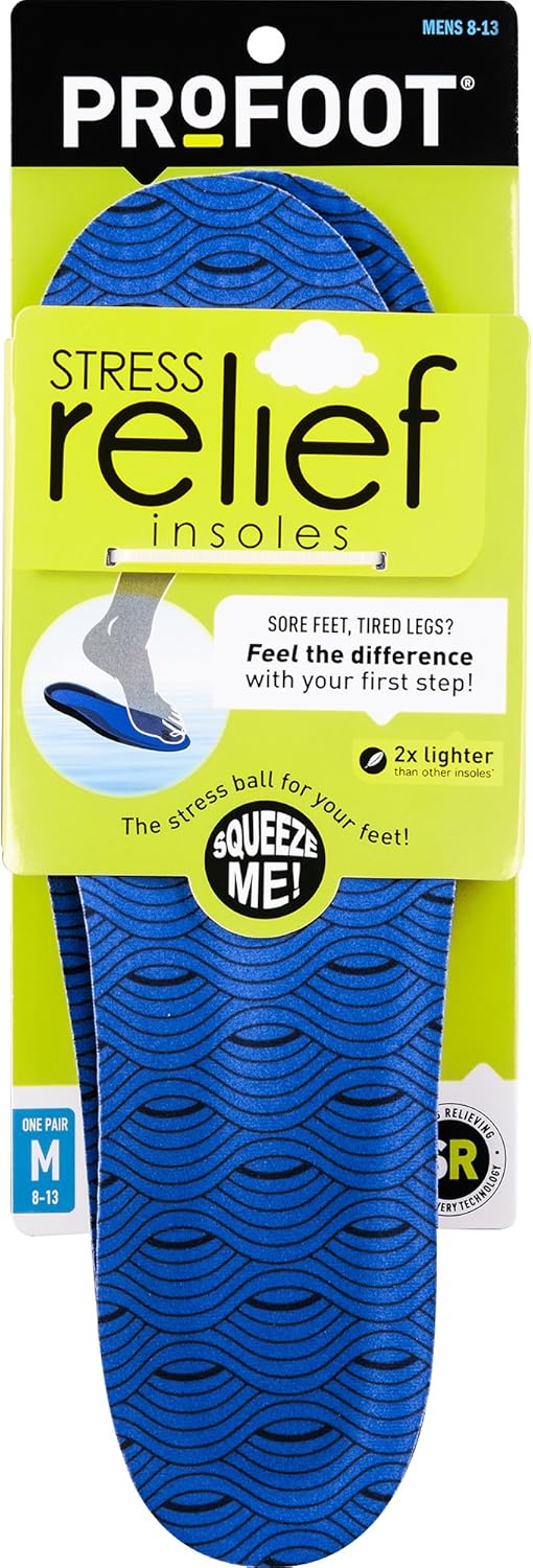 Profoot Stress Relief Insole, Men's 8-13, 1 Pair