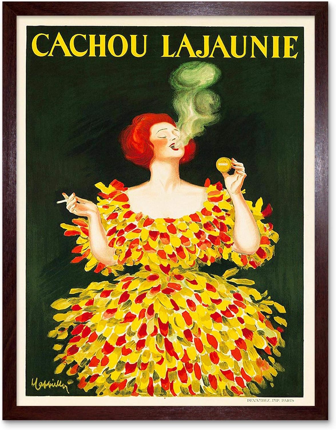Wee Blue Coo Advert Food Cachou Lajaunie Liquorice Sweet Candy France Art Print Framed Poster Wall Decor 12x16 inch