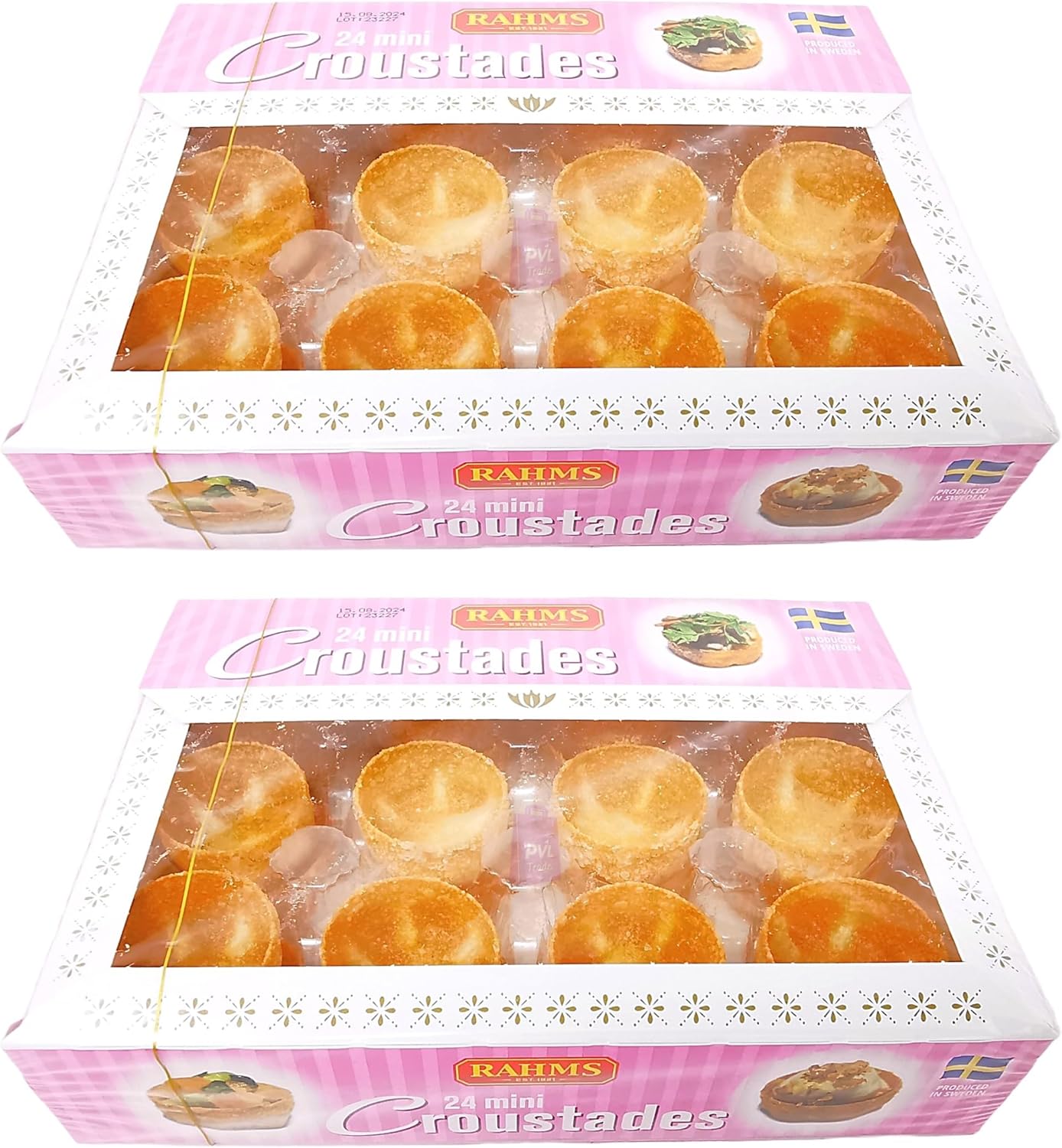 Pack of 2 Rahms Mini Croustade Cups - 48 Cups in Total (24 per Pack)