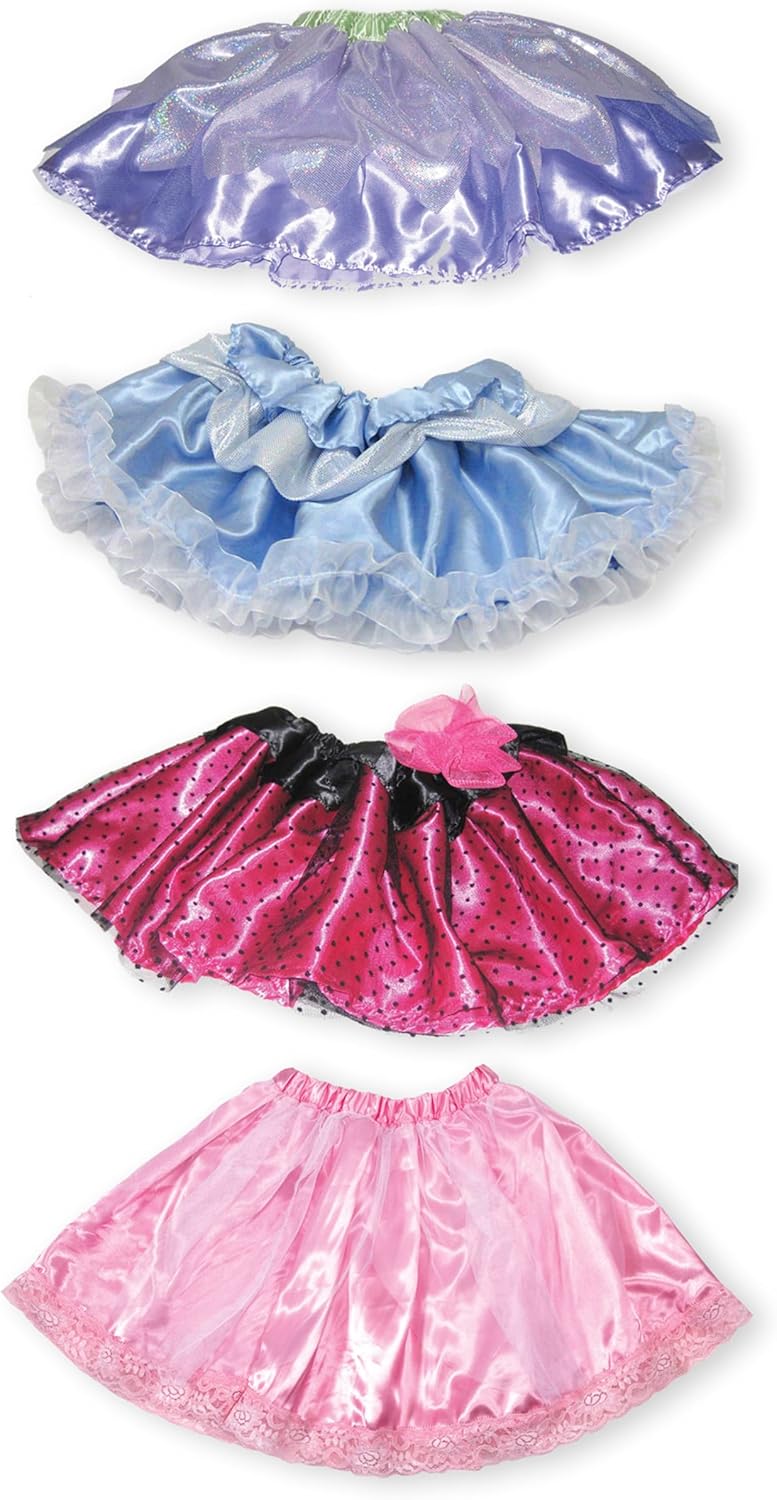 Melissa & Doug Role Play Collection - Goodie Tutus! Dress-Up Skirts Set (4 Costume Skirts)