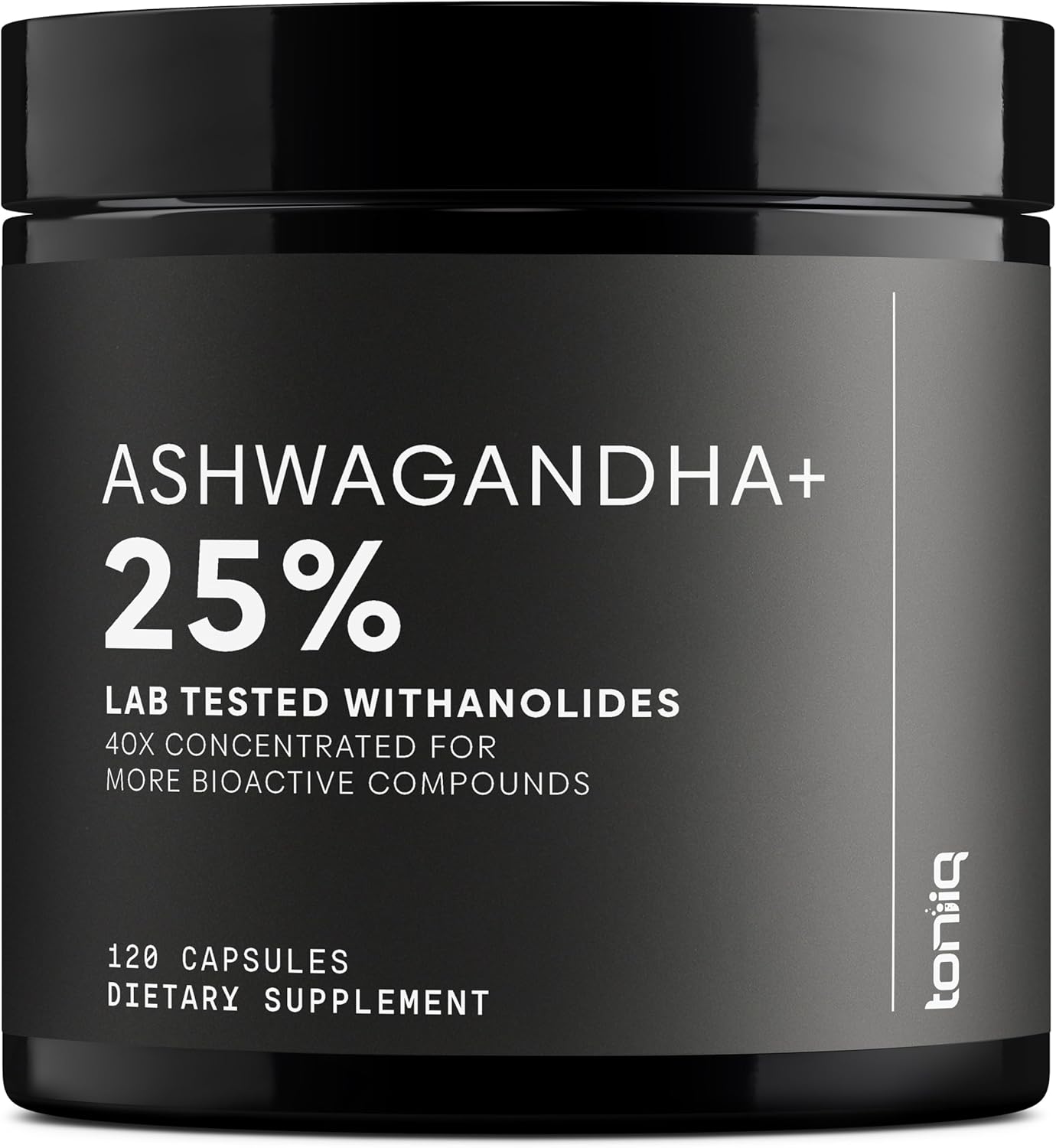 Ashwagandha - Ultra High Potency 40:1 Extract with 25% Withanolides - Wild Harvested in India - Highly Concentrated & Third-Party Lab Tested - 120 Capsules