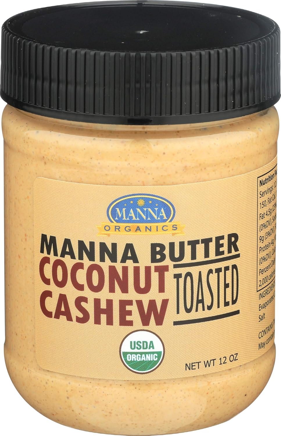 MANNA ORGANICS Organic Coconut Cashew Butter, 12 OZ