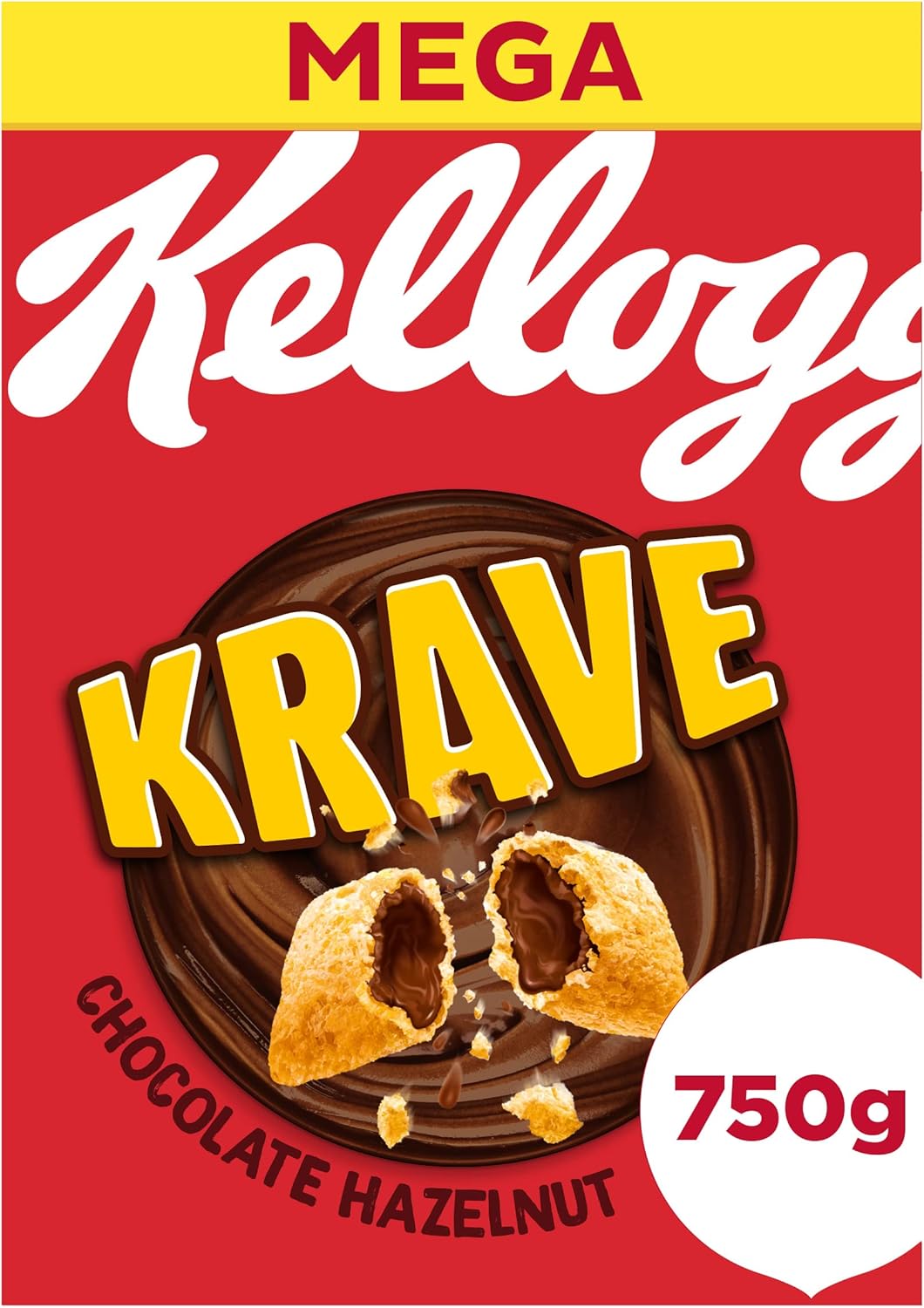 Kellogg's Krave Chocolate Hazelnut Breakfast Cereal, 750g