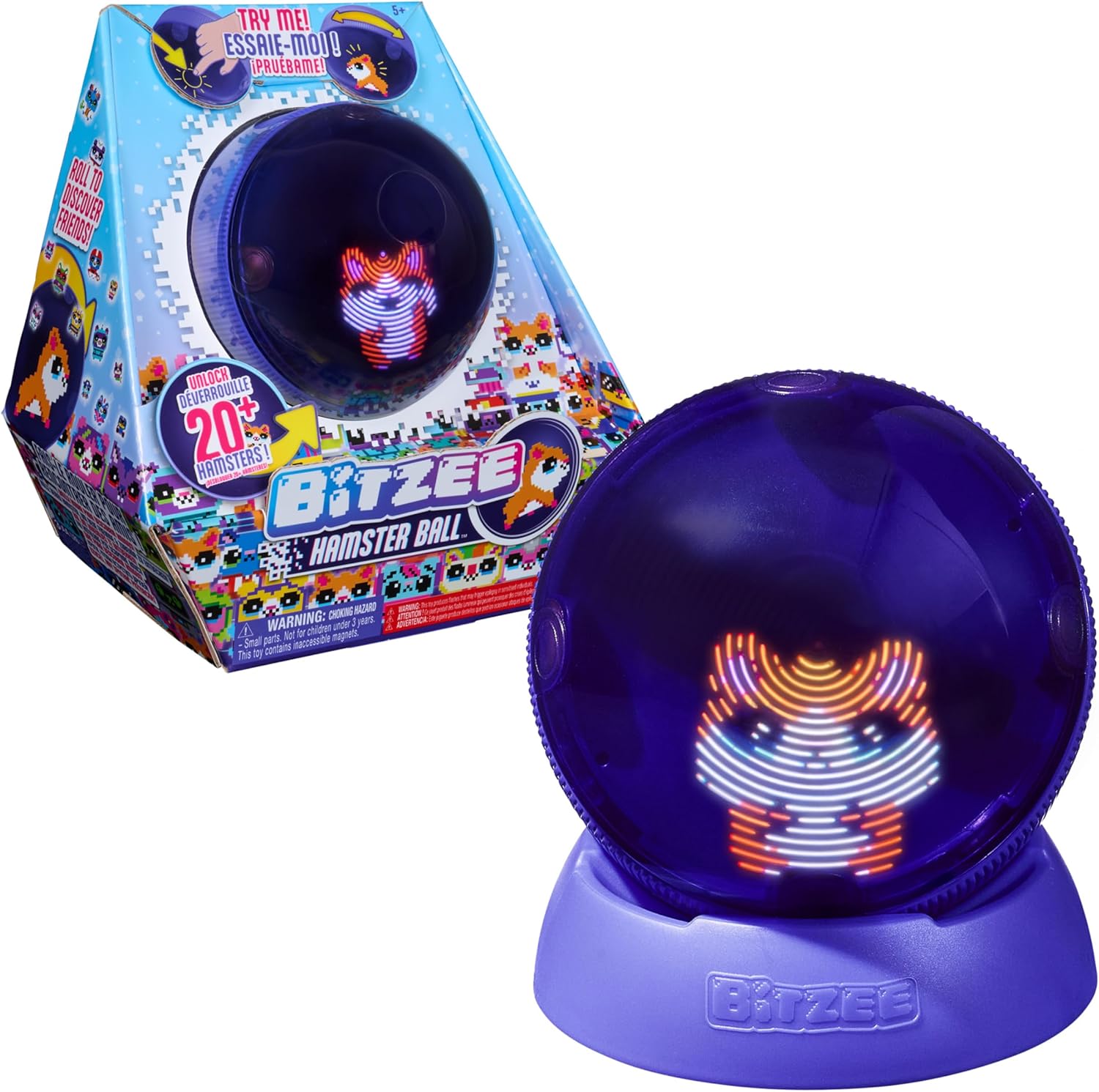 Bitzee, Hamster Ball Interactive Toy, Rolls and Reacts to Touch, Digital Pet Kids Toys for Girls and Boys Ages 5 and up