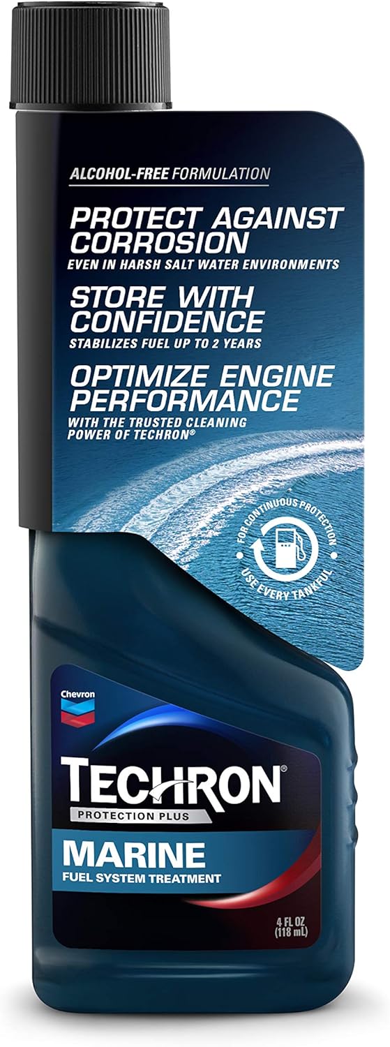 Chevron Techron Protection Plus Marine Fuel System Treatment, 4 oz, Pack of 1