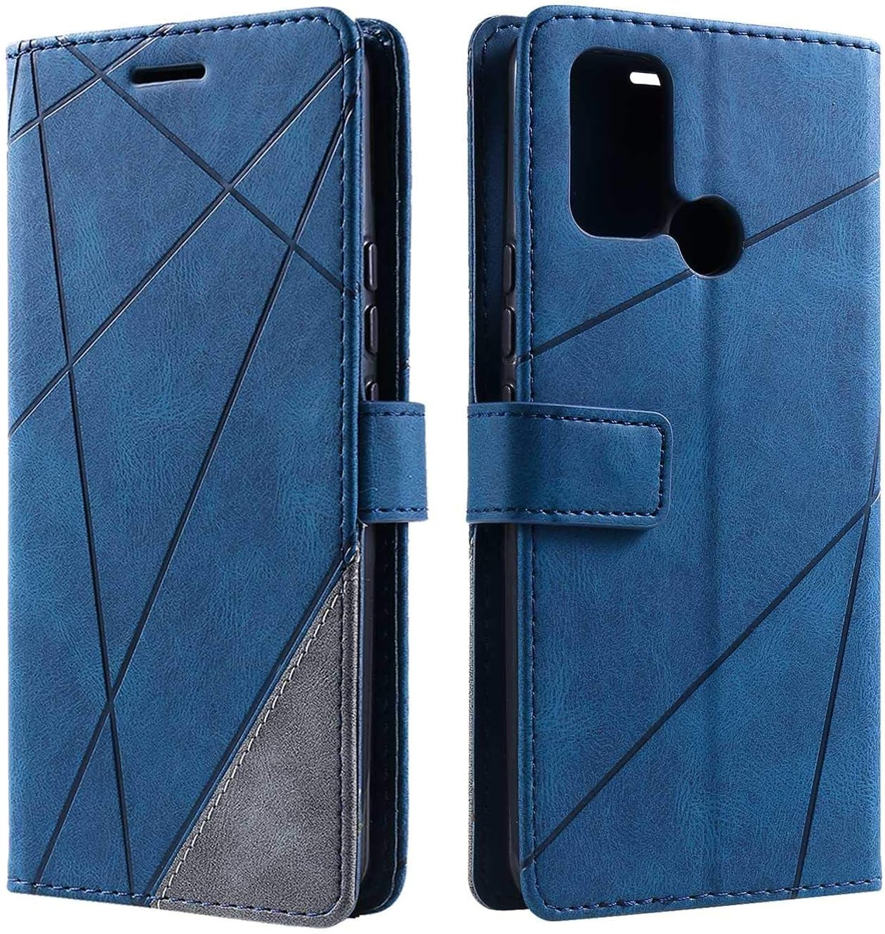 SONWO Case for Realme 7i / Realme C17, PU Leather Wallet Magnetic Protective Case Cover for Realme 7i / Realme C17, Blue