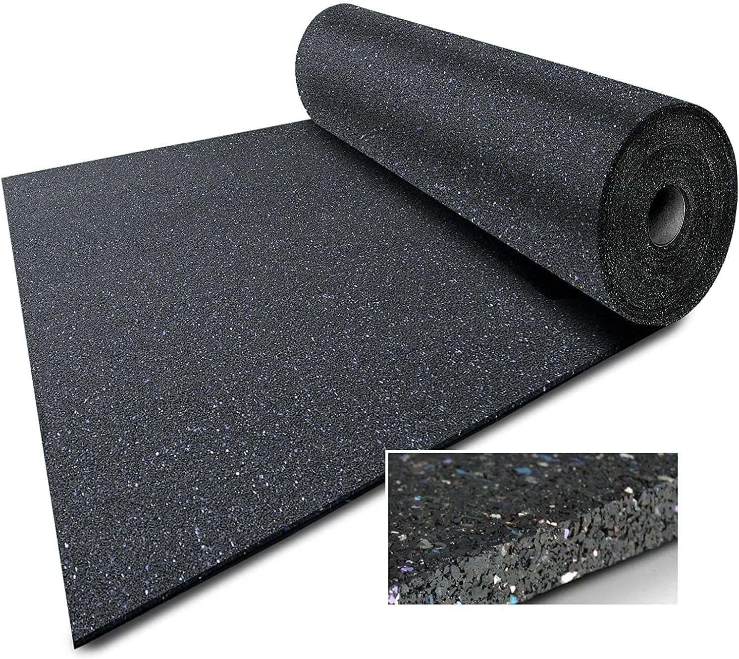 Floordirekt Stable mat made of rubber granules, stable floor, easy installation and non-slip lying, relief of joints and good grip (thickness: 0.5 cm, 400 x 62.5 cm)