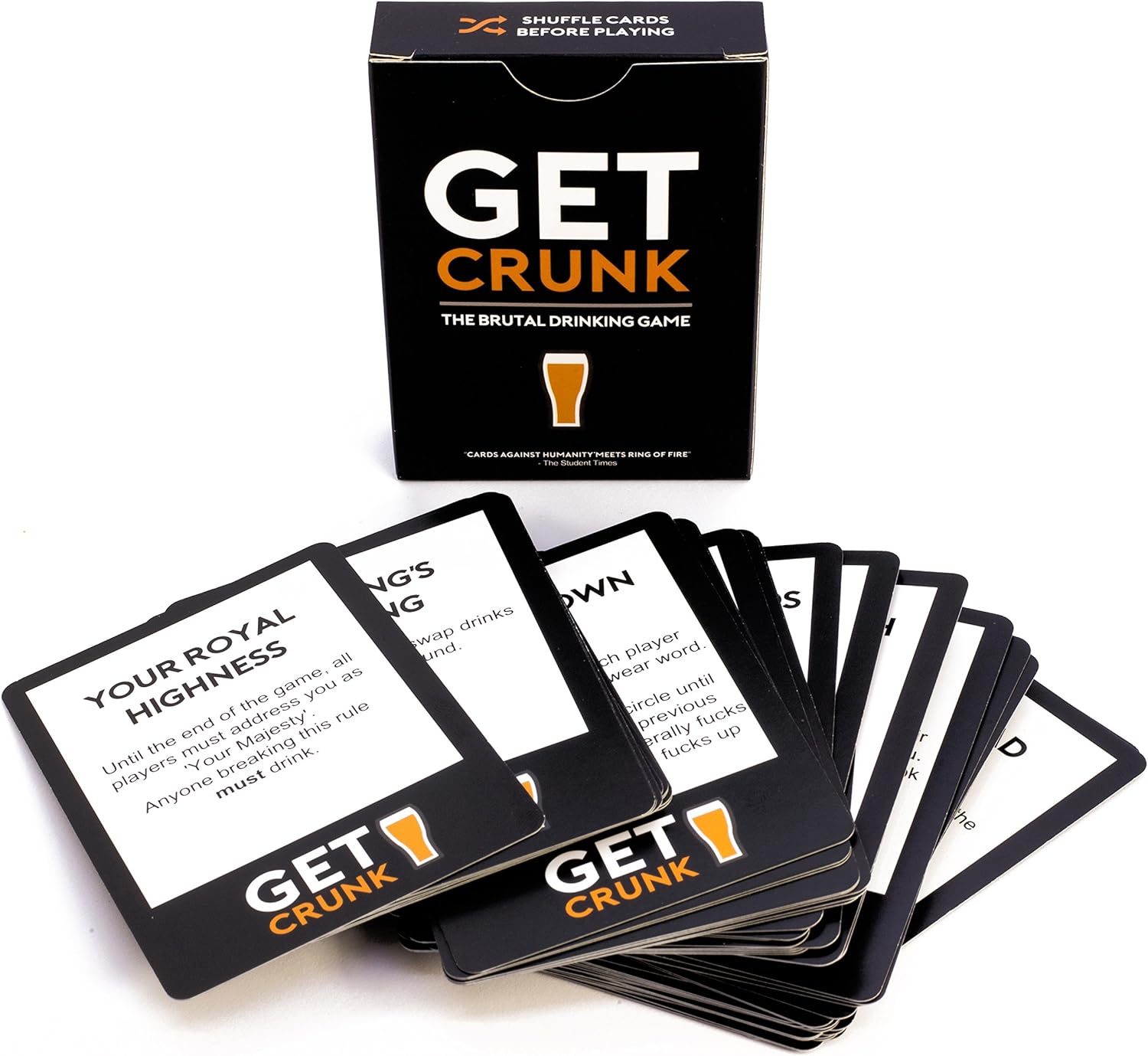 Get Crunk - The Brutal Card Drinking Game for Students, Pre Drinks, Stag & Hen Parties. You will be abused!
