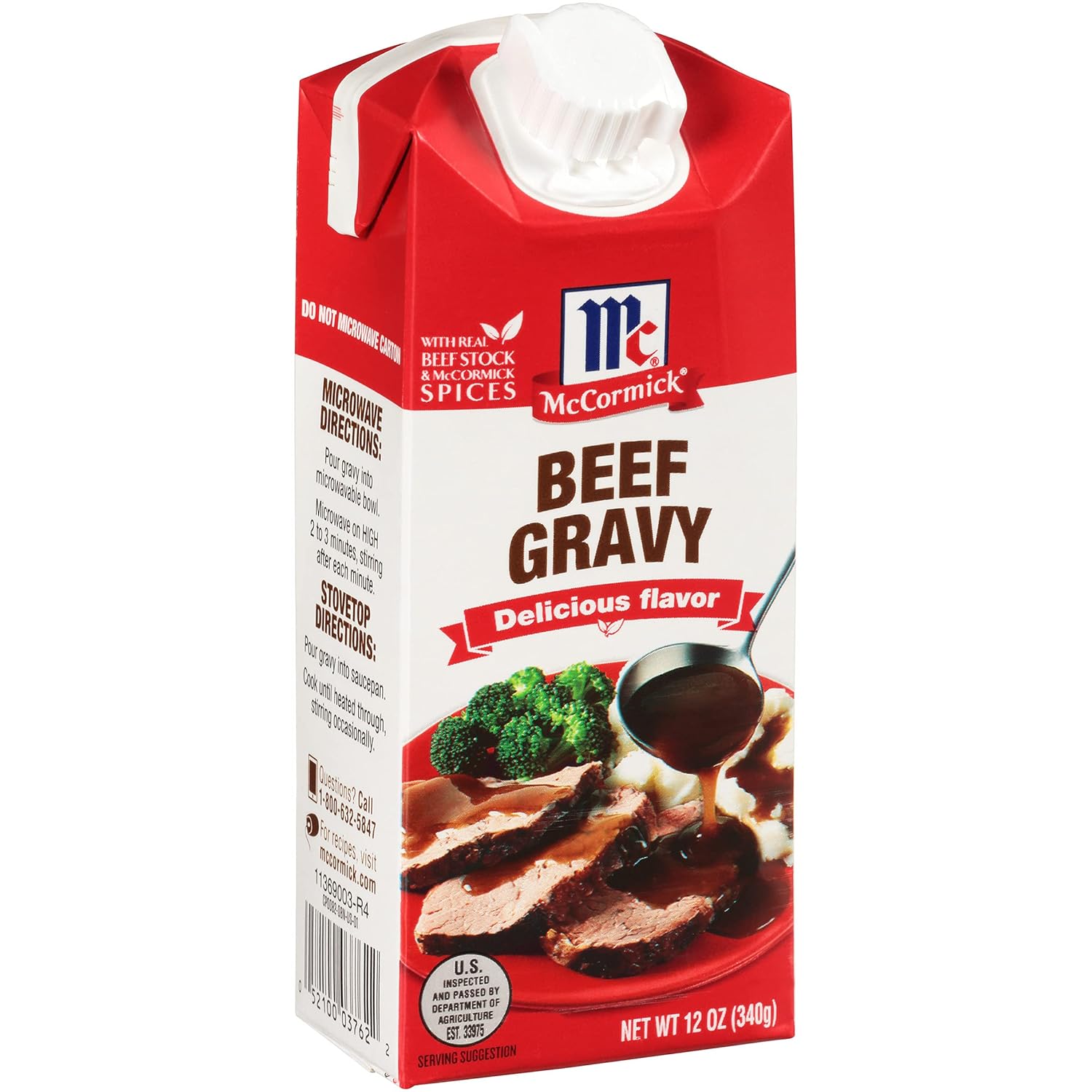 McCormick Beef Gravy, 12 oz (Pack of 8)