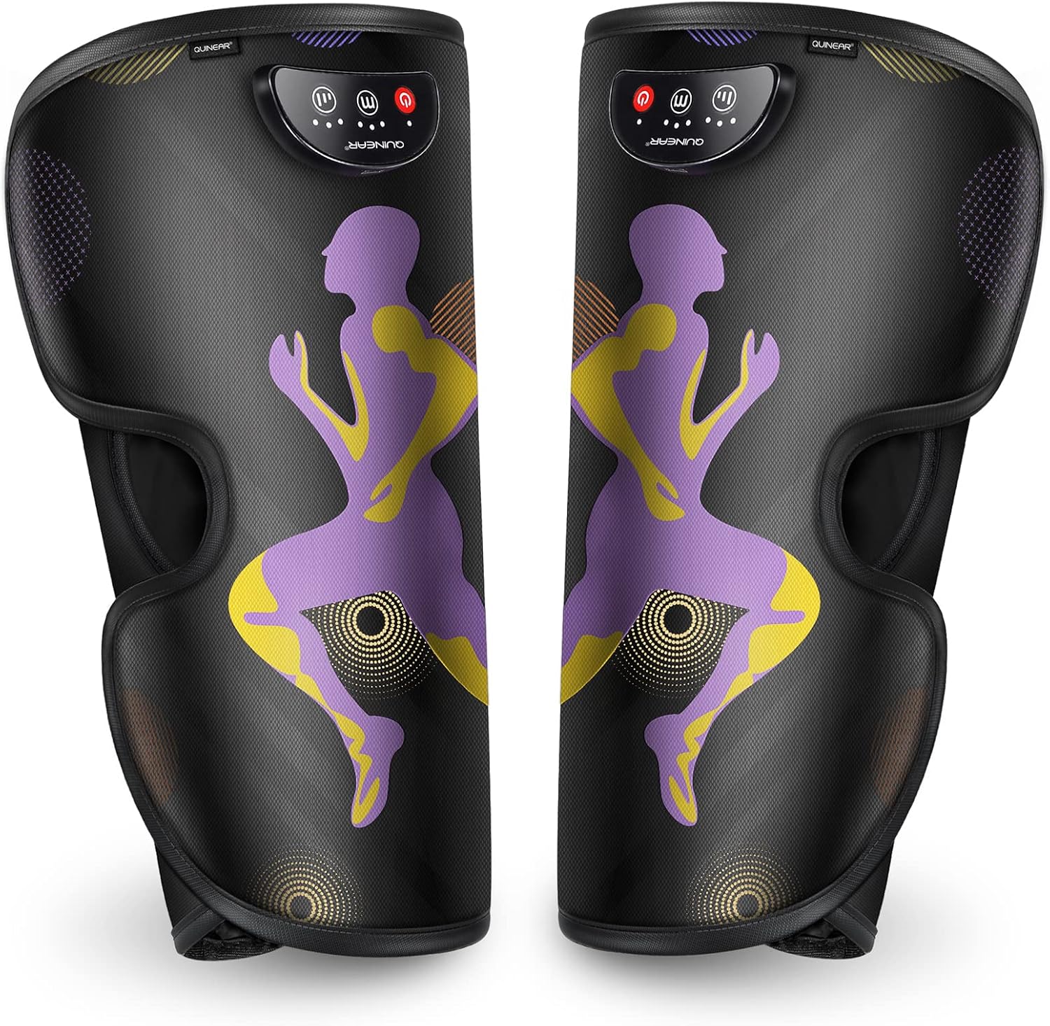 QUINEAR Rechargeable Leg Massager for Circulation and Pain Relief, Cordless Air Leg Compression System, Calf Massager Gift for Mom Dad Women Men (FSA or HSA Eligible)