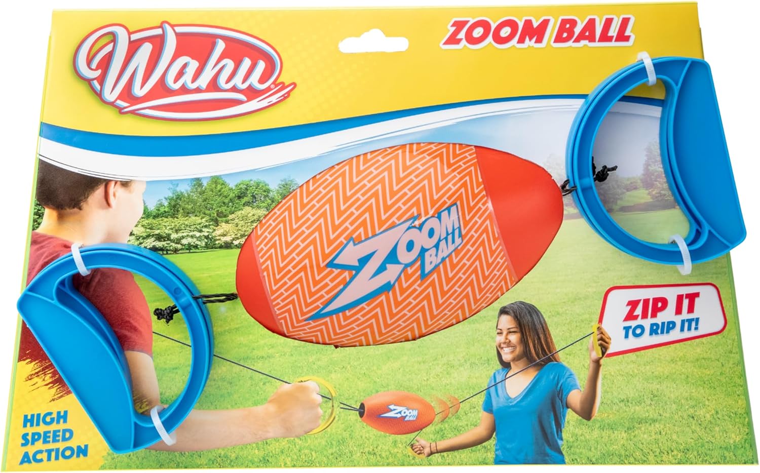 WAHU Zoom Ball | Zip it to Rip it | Battle With Family and Friends in the Garden or the Beach | Garden Games | For 2 Players Ages 8 Plus