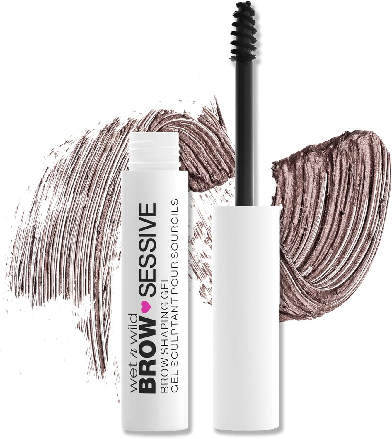 Wet 'n' Wild, Brow-Sessive Brow Shaping Gel, Brow Pomade Gel for Thin and Thick Eyebrows, Natural Volume and Definition for your Brows, Volumising Brow Gel Mascara, Brown