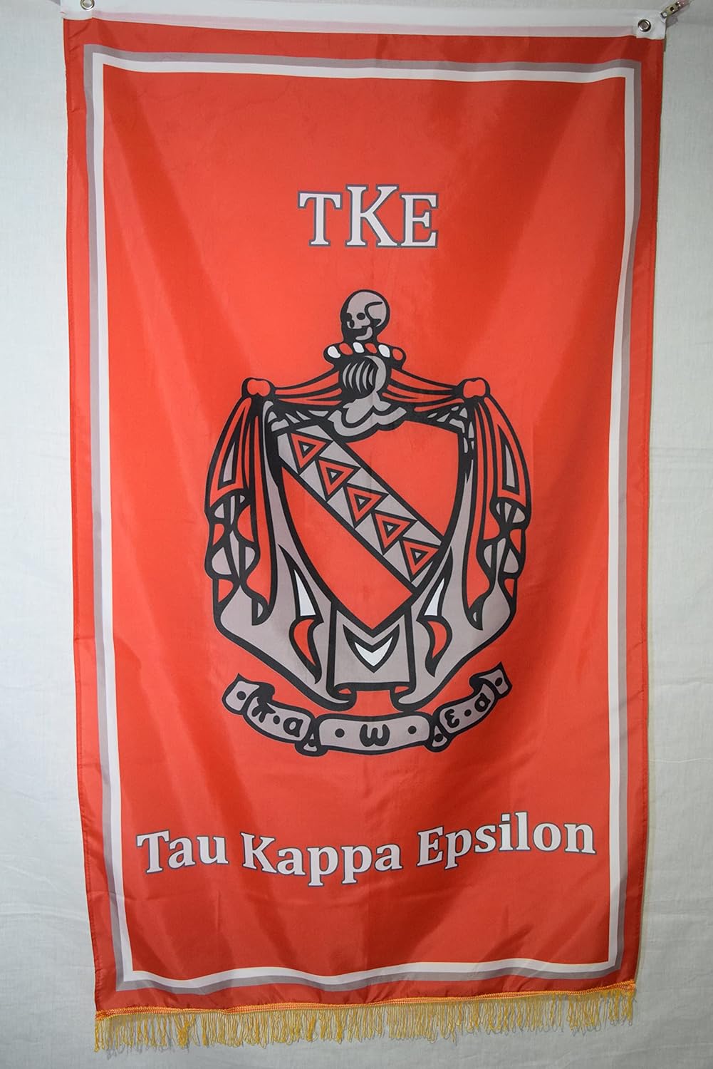 Tau Kappa Epsilon Fraternity Greek Life Licensed Flag 3x5 Feet Flag Banner Wall Decor Outdoor Indoor Decoration Brass Grommets Double Stitch (Tau Kappa Epsilon # 5)
